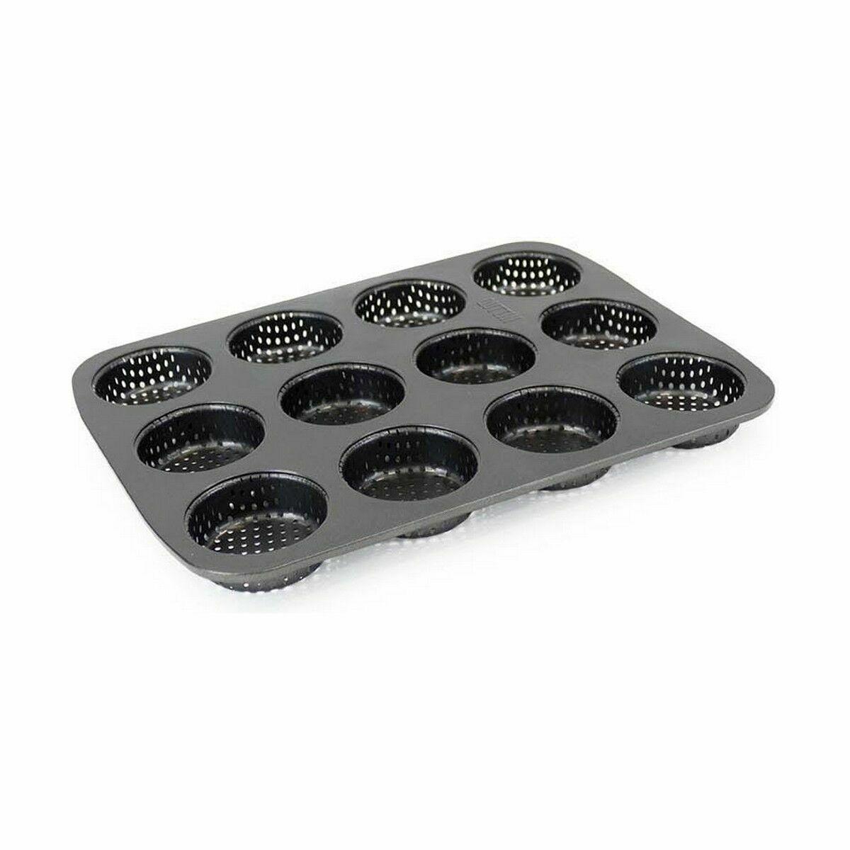 Molde para Tartaletas Quttin 29 x 22 x 2,2 cm Perforado 8 Unidades