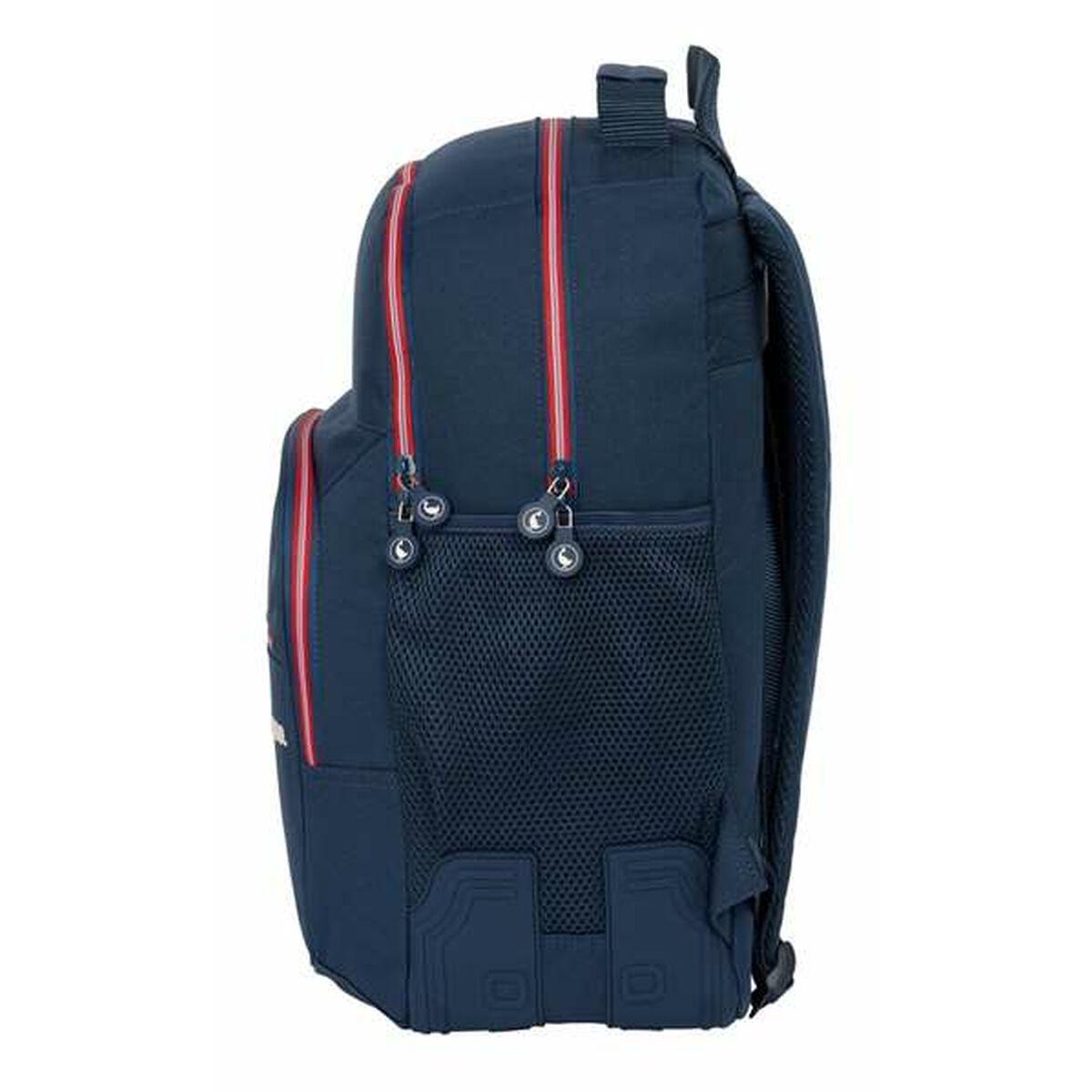 Mochila Escolar El Ganso Azul oscuro 32 x 42 x 15 cm Doble