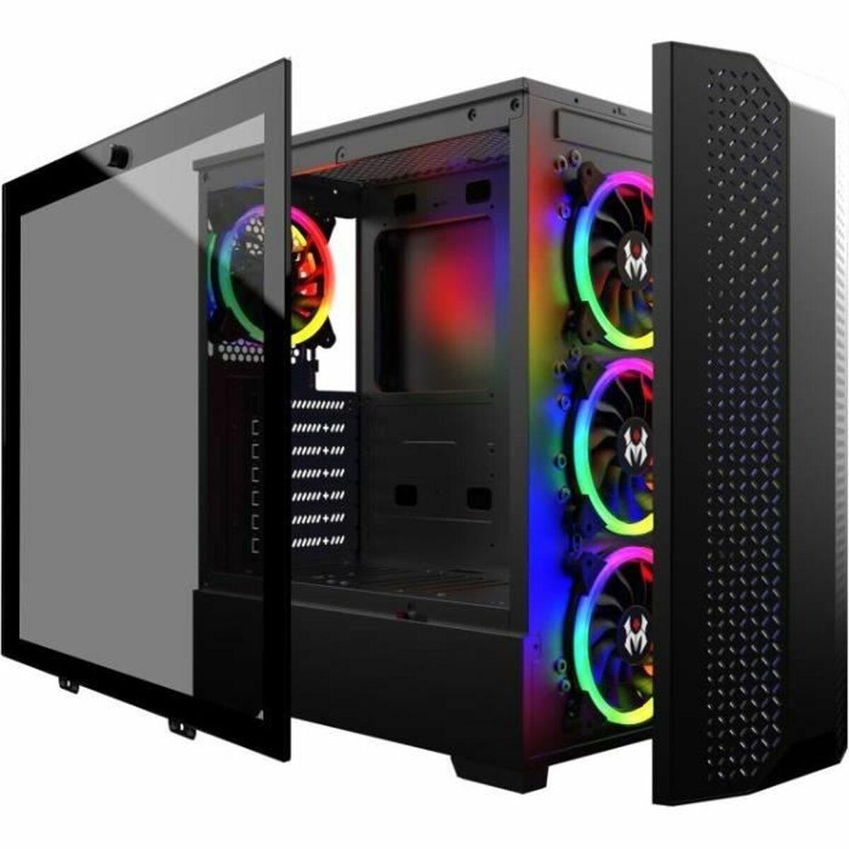 Caja Semitorre ATX MRED rgb dream eyes Negro