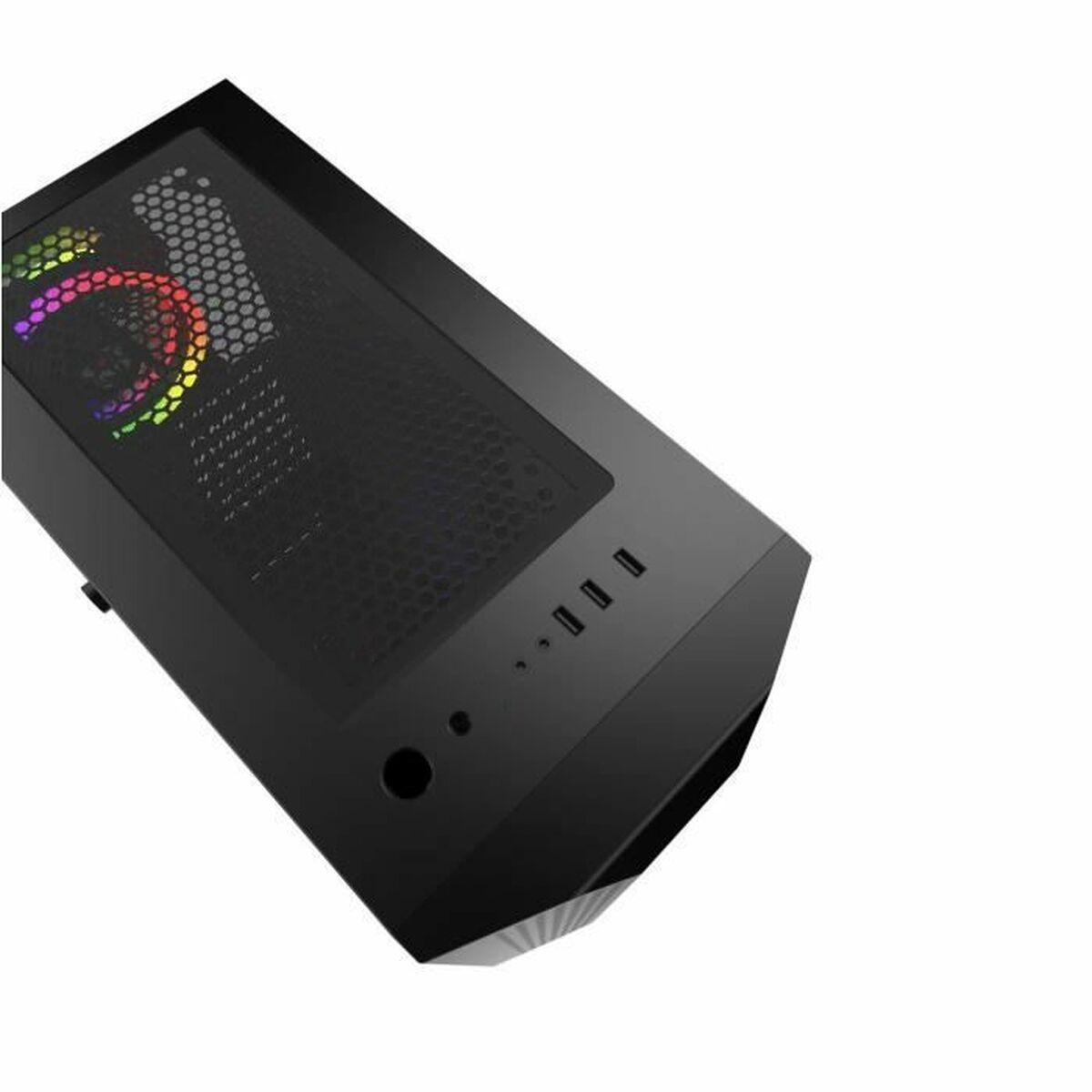 Caja Semitorre ATX MRED rgb dream eyes Negro