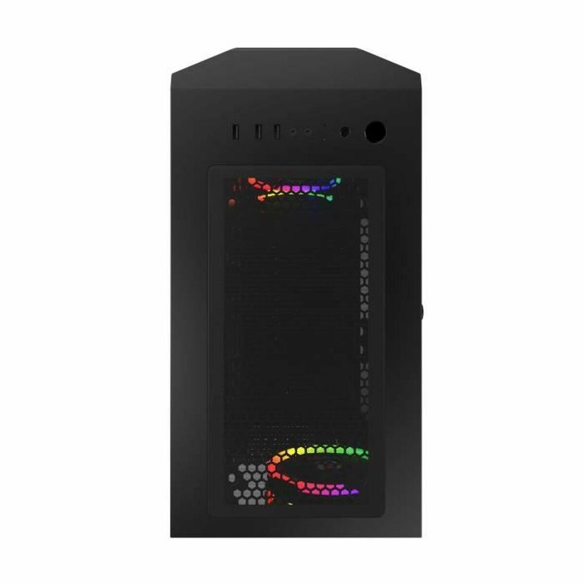 Caja Semitorre ATX MRED rgb dream eyes Negro