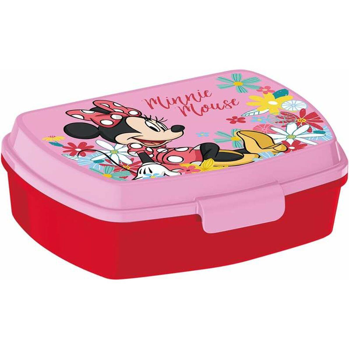 Sandwichera Minnie Mouse Spring Look Infantil Rectangular Polipropileno 17 x 14 x 5,6 cm