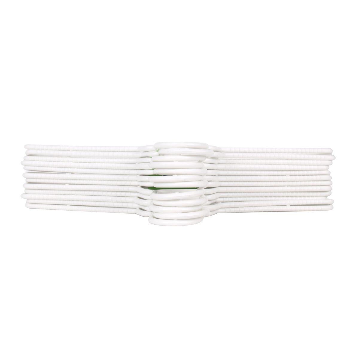 Juego de Perchas Dem Blanco Plástico 12 Piezas 38 x 17,5 cm (8 Unidades)