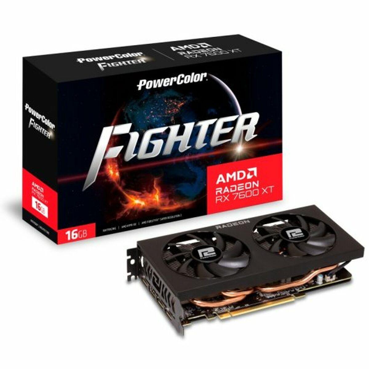Tarjeta Gráfica Powercolor FIGHTER AMD Radeon RX 7600 XT 16 GB GDDR6