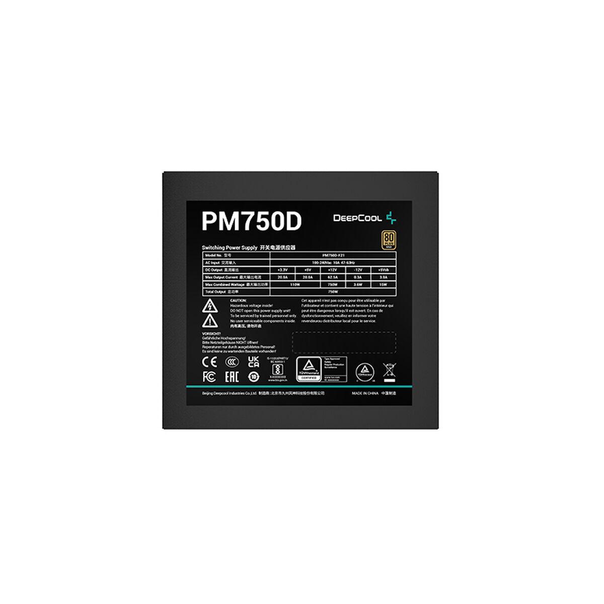 Fuente de Alimentación DEEPCOOL R-PM750D-FA0B-EU ATX 750 W 110 W 80 Plus Gold