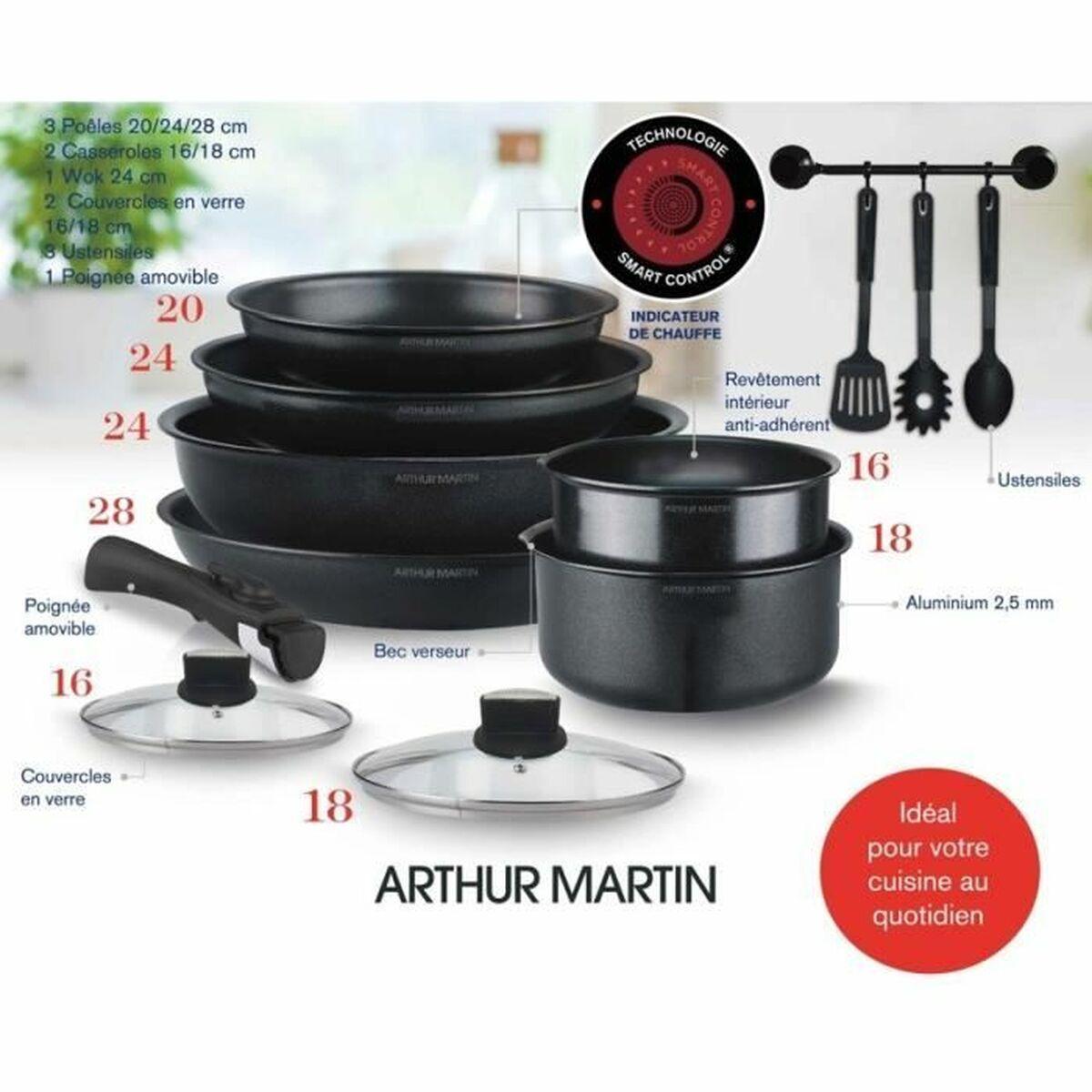 Batería de Cocina Arthur Martin AM268B 12 Piezas