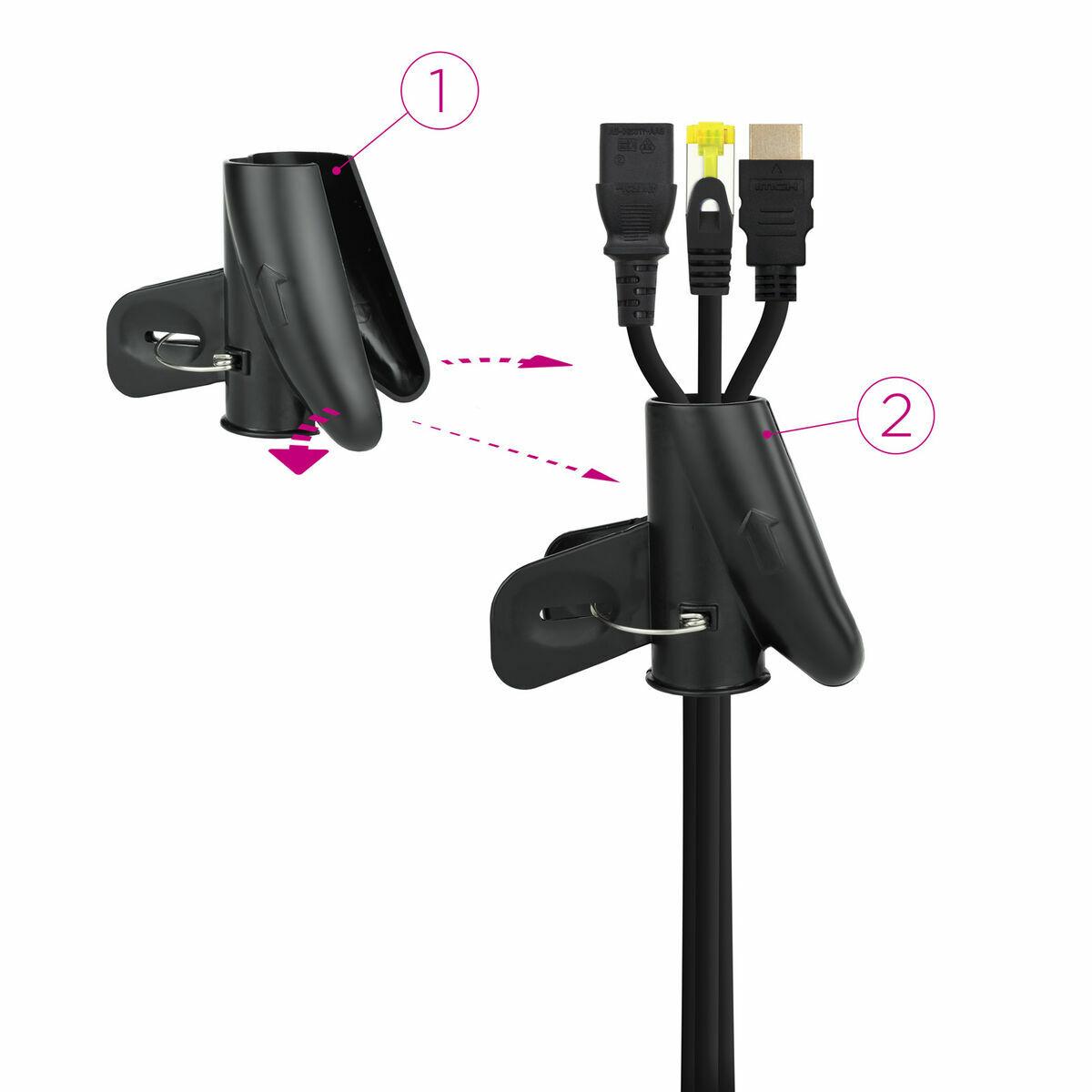 Organizador de Cables NANOCABLE 10.36.0003-BK Negro 3 m Ø 25 mm Plástico