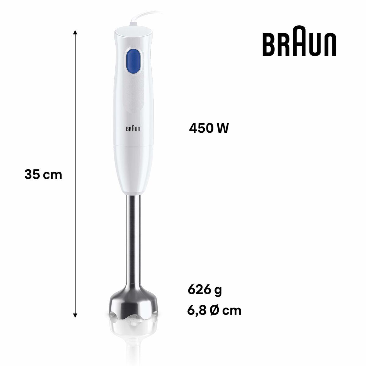 Batidora de Vaso Braun MQ10.001MWH Azul/Blanco 450 W 600 ml