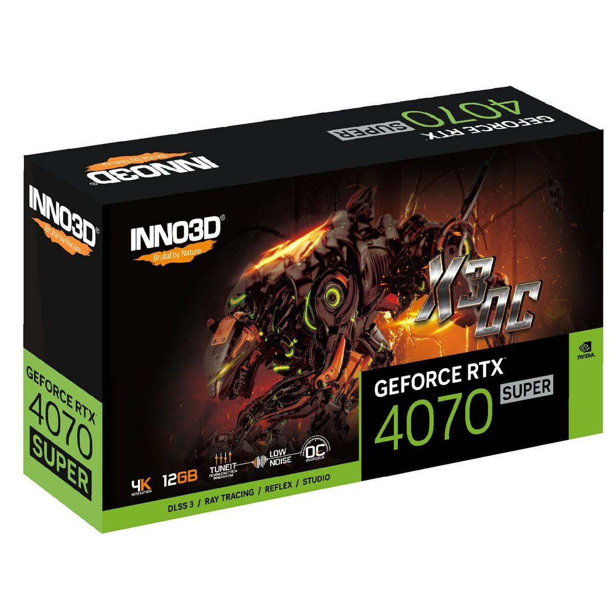 Tarjeta Gráfica INNO3D N407S3 12 GB GDDR6X RTX 4070 SUPER