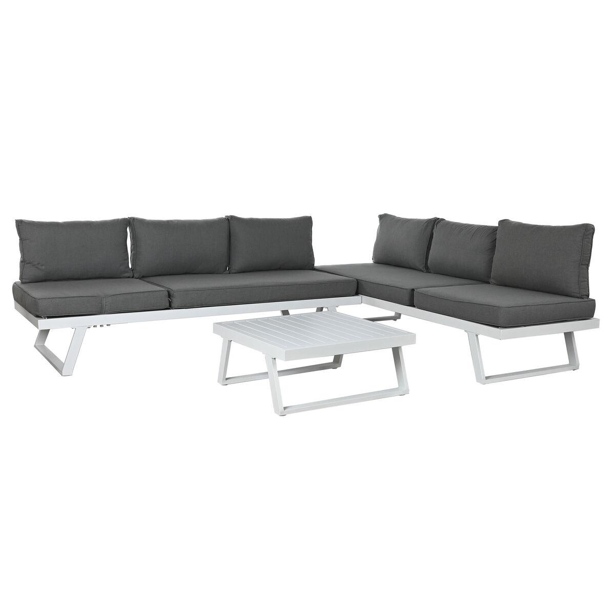Muebles de Jardín Home ESPRIT Gris 130 x 68 x 65 cm 190 x 70 x 65 cm 198 x 68 x 65 cm