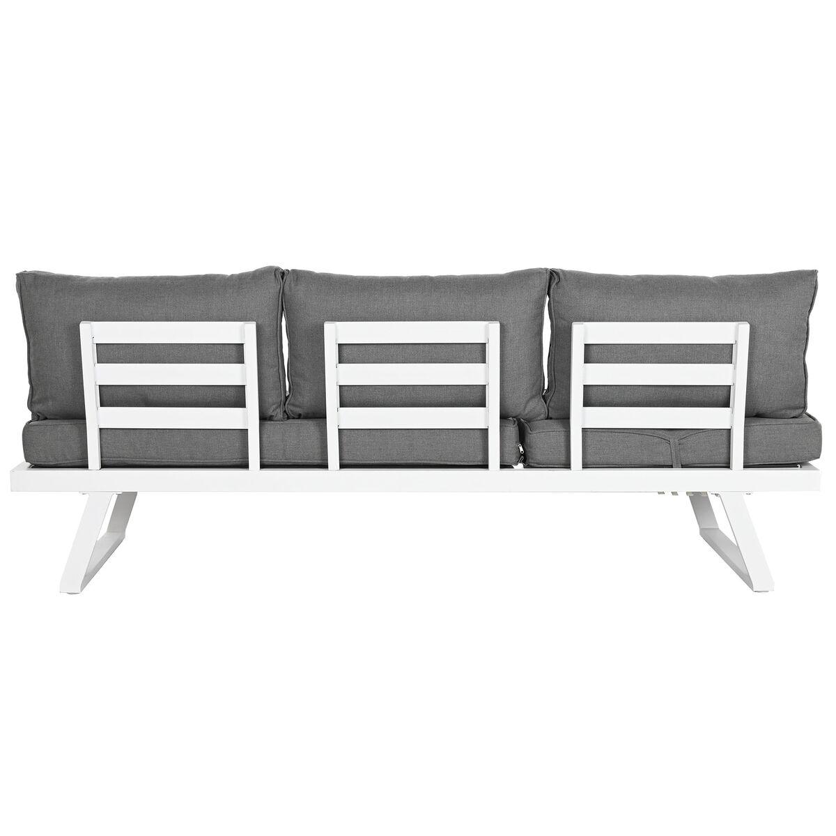 Muebles de Jardín Home ESPRIT Gris 130 x 68 x 65 cm 190 x 70 x 65 cm 198 x 68 x 65 cm