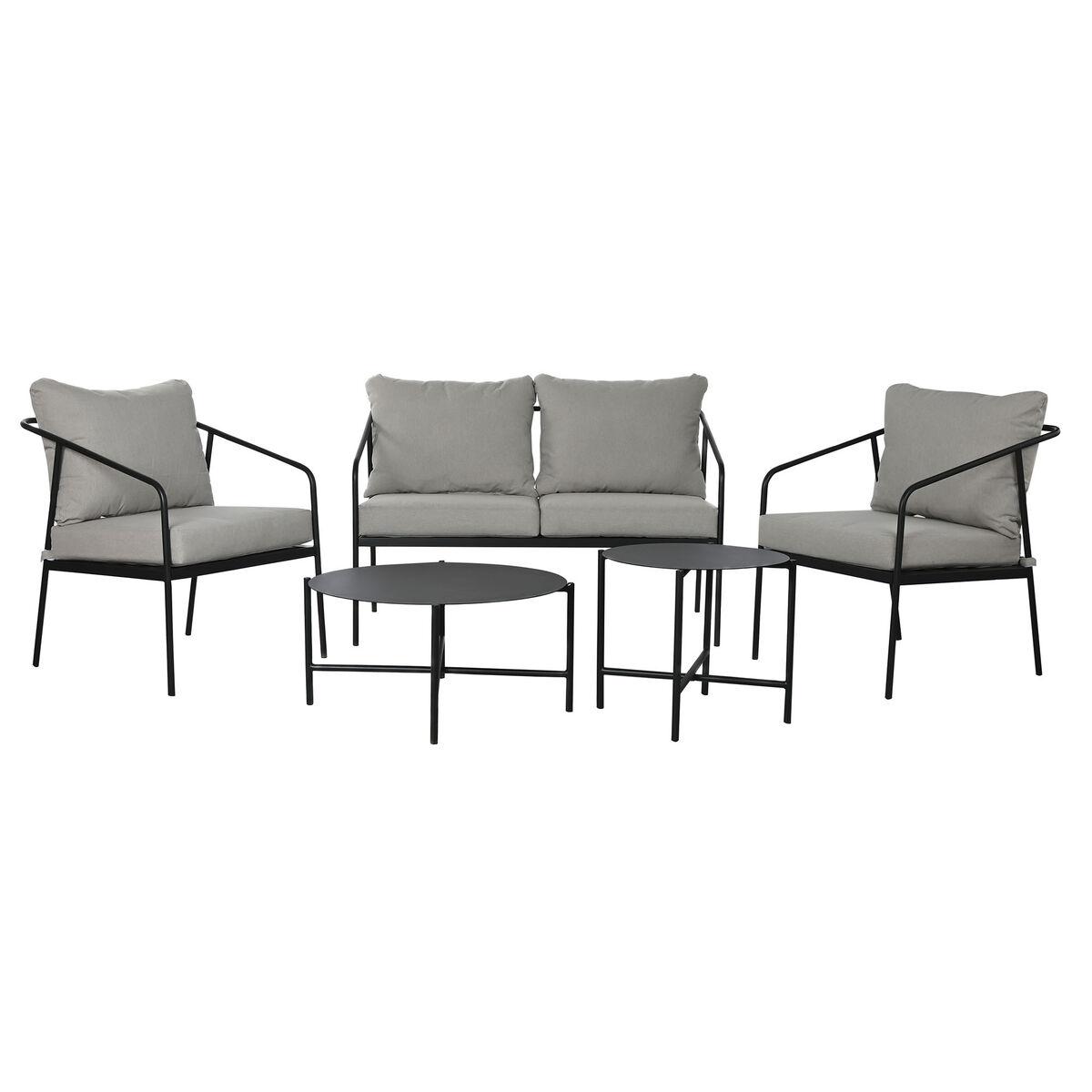 Conjunto de Mesa, Banco y 2 Sillas Home ESPRIT Acero 121 x 70 x 75 cm
