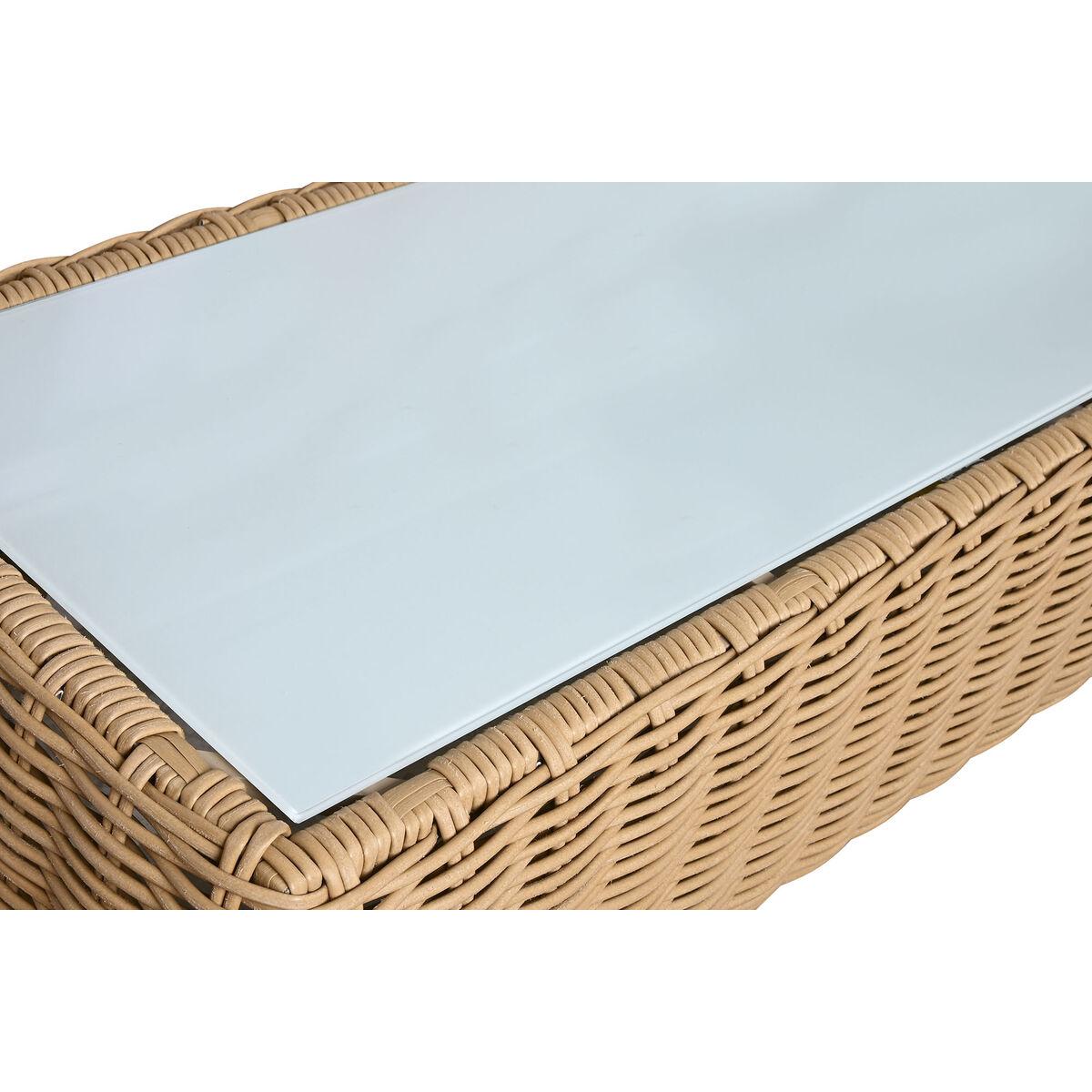 Muebles de Jardín Home ESPRIT Blanco Marrón Beige Marrón claro 248 x 85 x 80 cm 222 x 85 x 80 cm (4 Piezas)