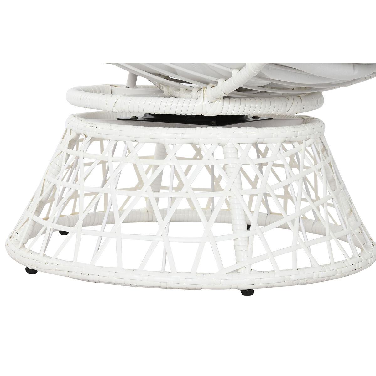 Sillón de jardín Home ESPRIT Beige Metal ratán sintético 95 x 86,5 x 90 cm