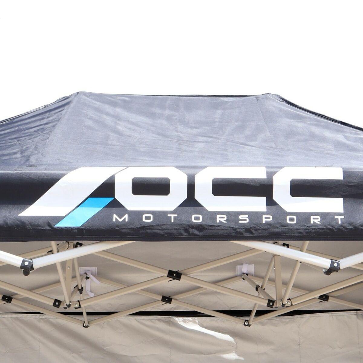 Carpa OCC Motorsport OCCCARP31 Racing Negro Poliéster 420D Oxford 3 x 2 m Ventana