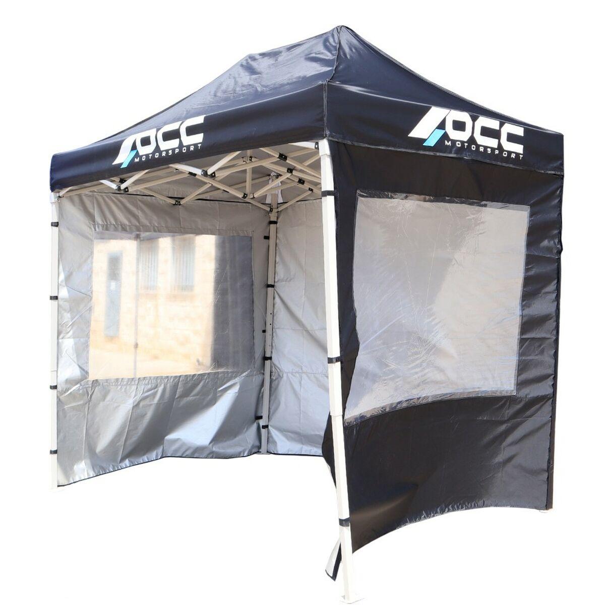 Carpa OCC Motorsport OCCCARP31 Racing Negro Poliéster 420D Oxford 3 x 2 m Ventana