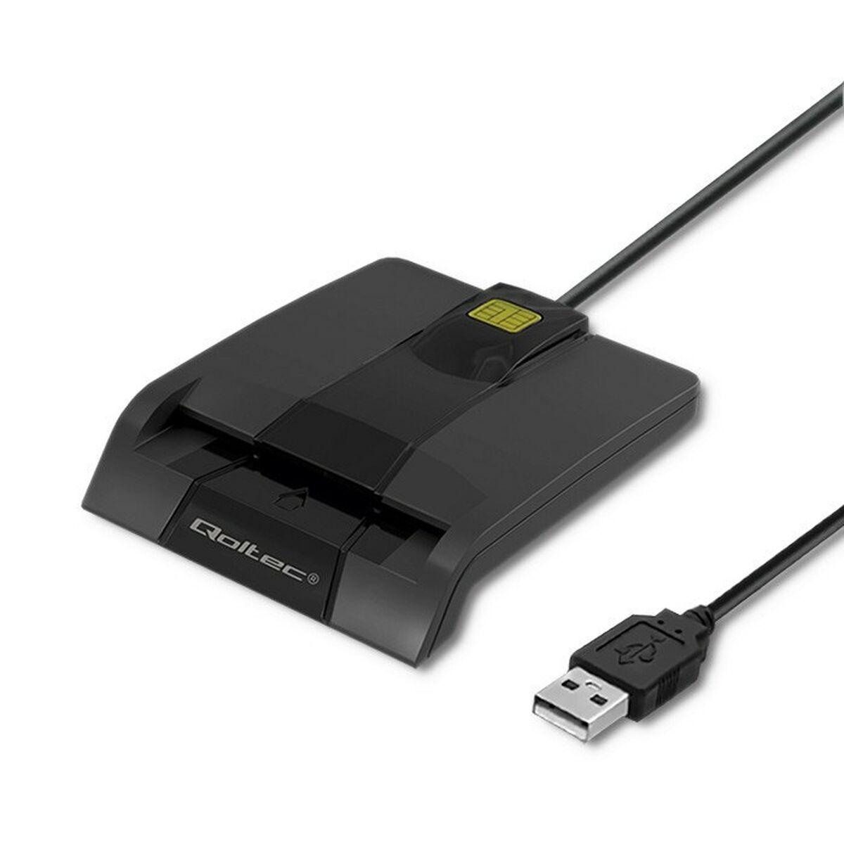 Lector de Tarjetas Qoltec 50634 Negro