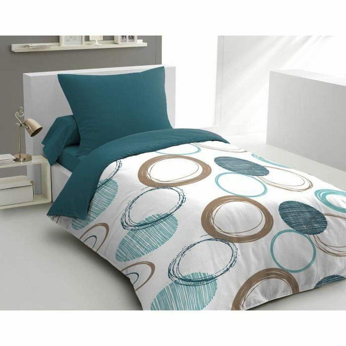 Juego de funda nórdica HOME LINGE PASSION Verde 140 x 200 cm Círculos