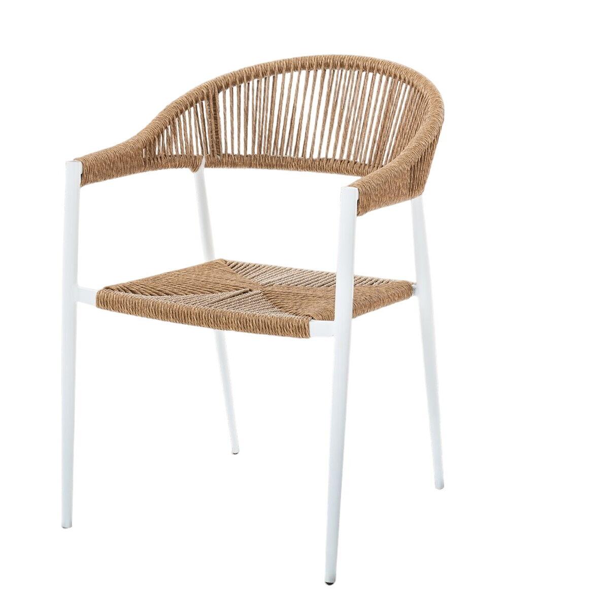 Silla de Jardín Neska ii Blanco Sintético Aluminio 56 x 59,5 x 81 cm
