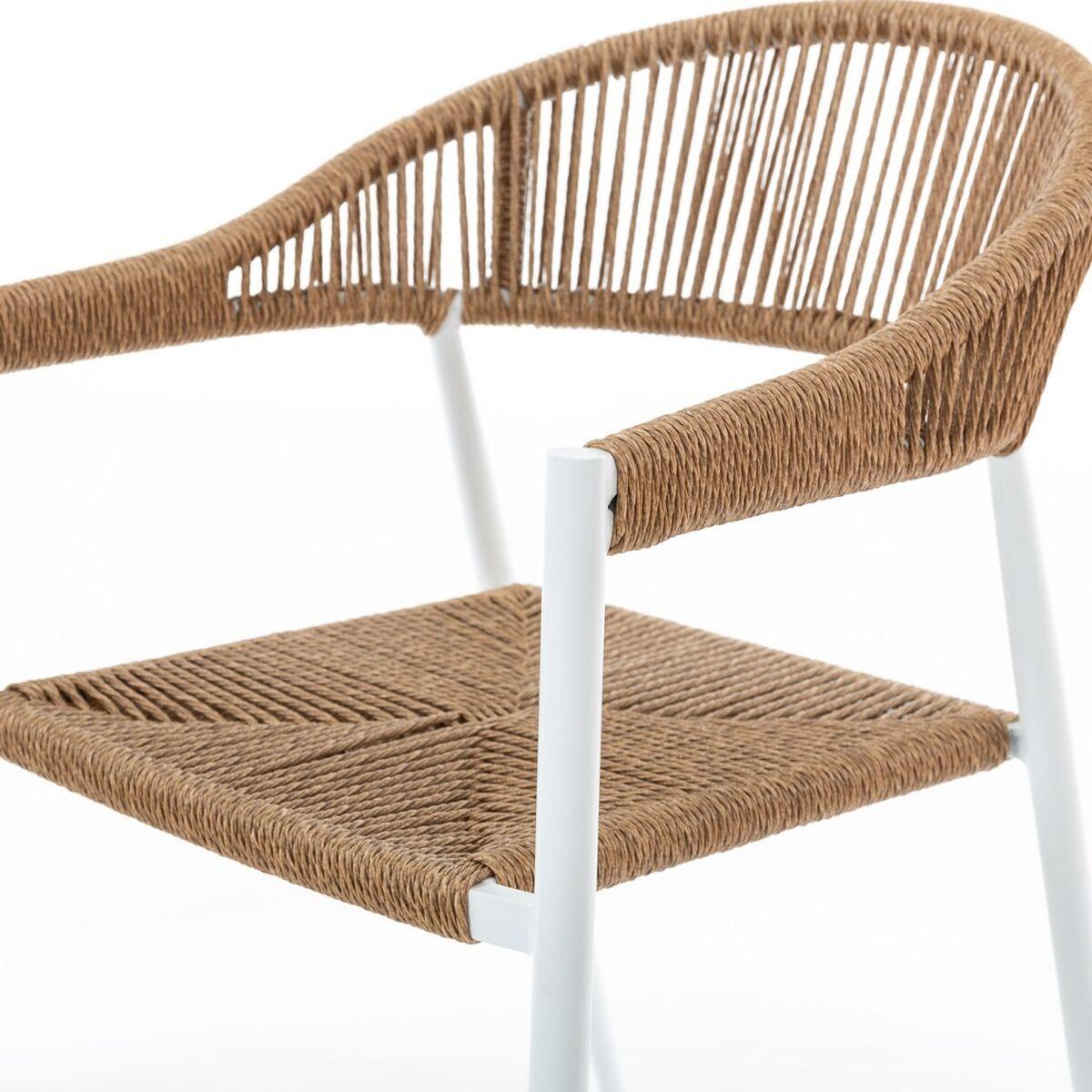 Silla de Jardín Neska ii Blanco Sintético Aluminio 56 x 59,5 x 81 cm
