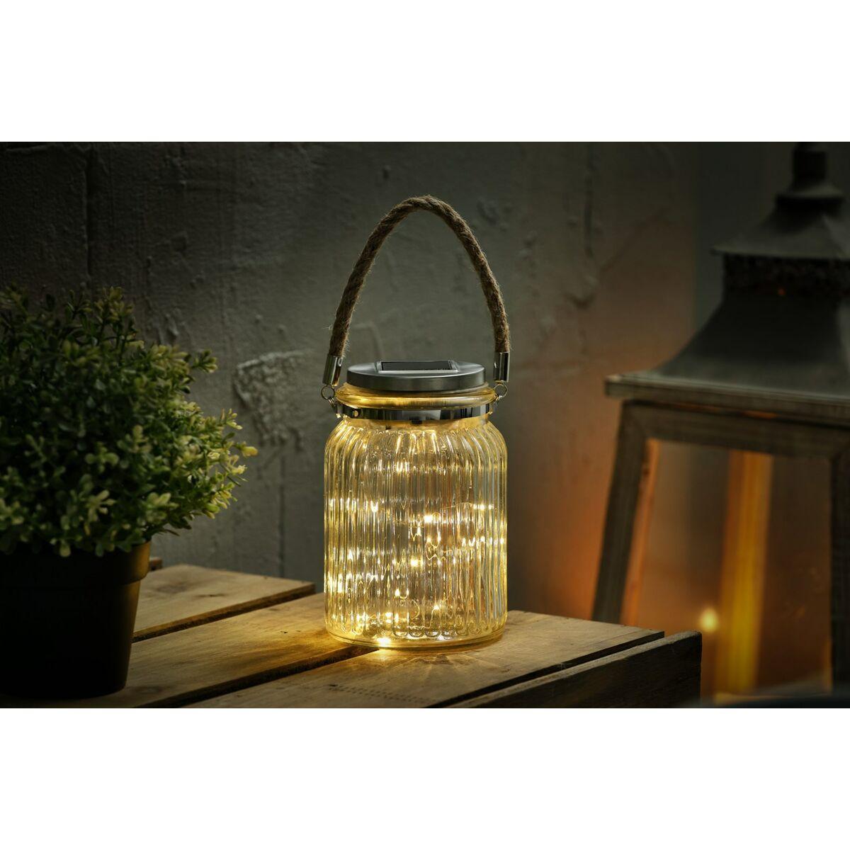 Farol LED Activejet AJE-BERGENIA Jardín Amarillo Plata Vidrio Plástico