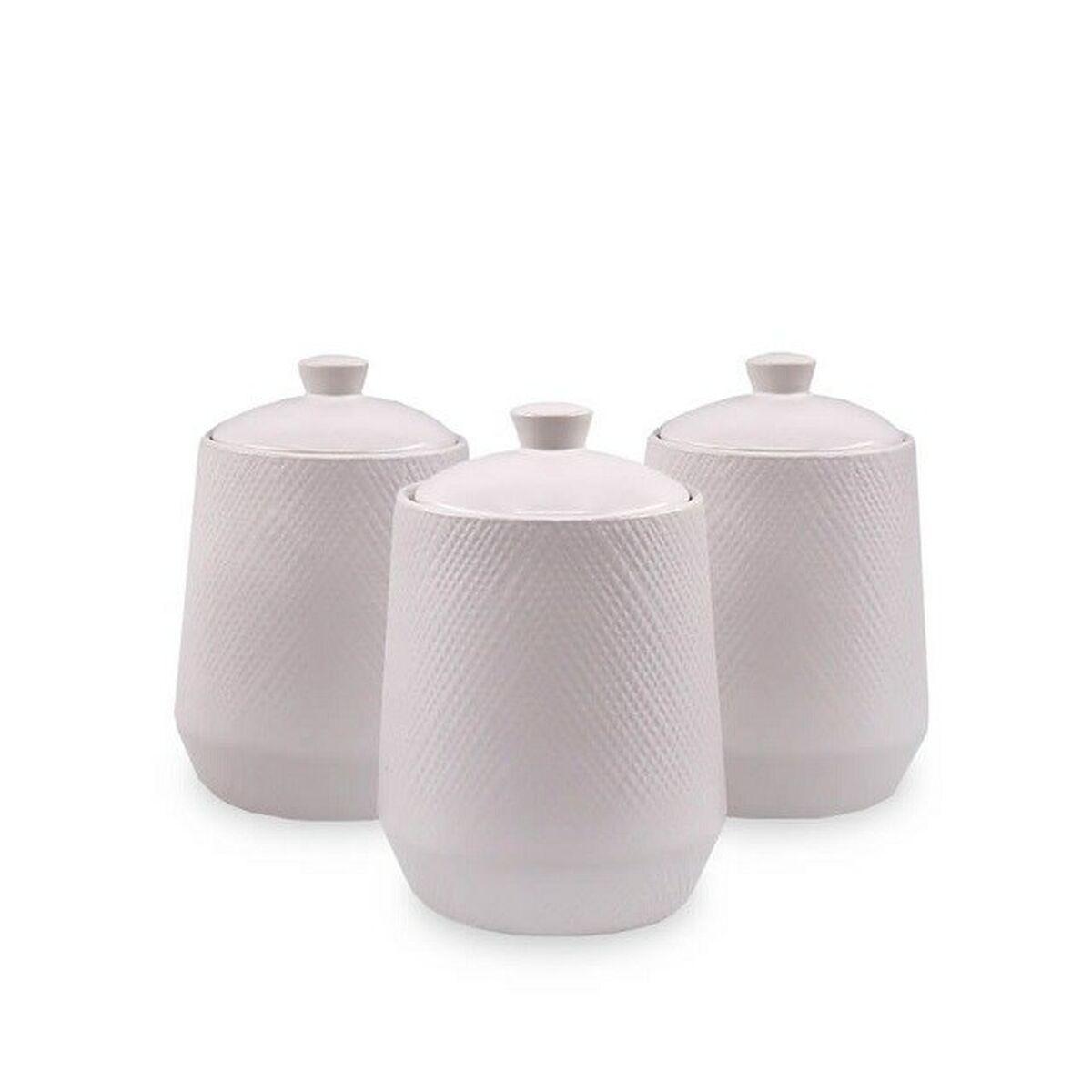 Set de 3 Botes Feel Maestro MR-20002-03CS Blanco Cerámica (3 Piezas)
