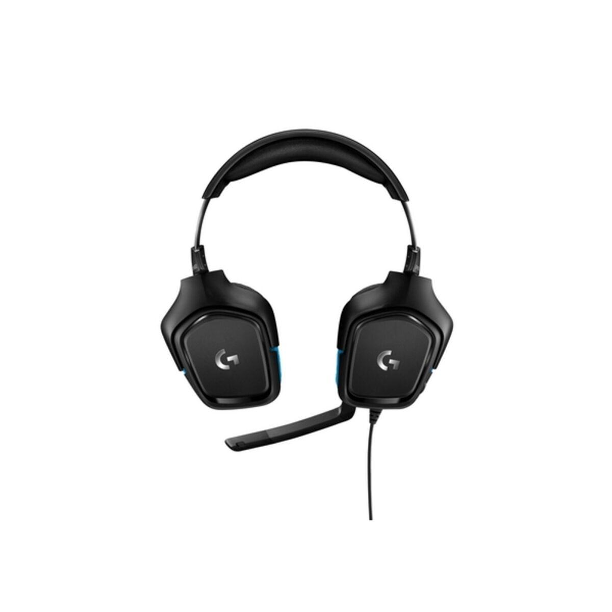 Auriculares con Micrófono Gaming Logitech 981-000770 Azul Negro