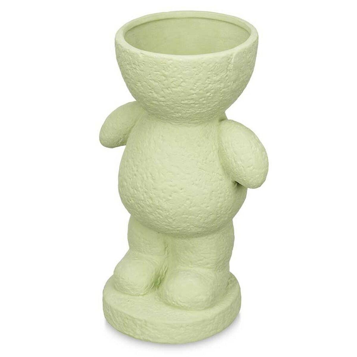 Figura Decorativa Verde 16 x 25 x 12 cm Jarrón (6 Unidades)