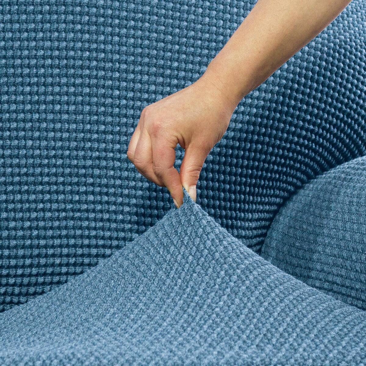 Funda para chaise longue de brazo largo derecho Sofaskins Celeste (Reacondicionado A)