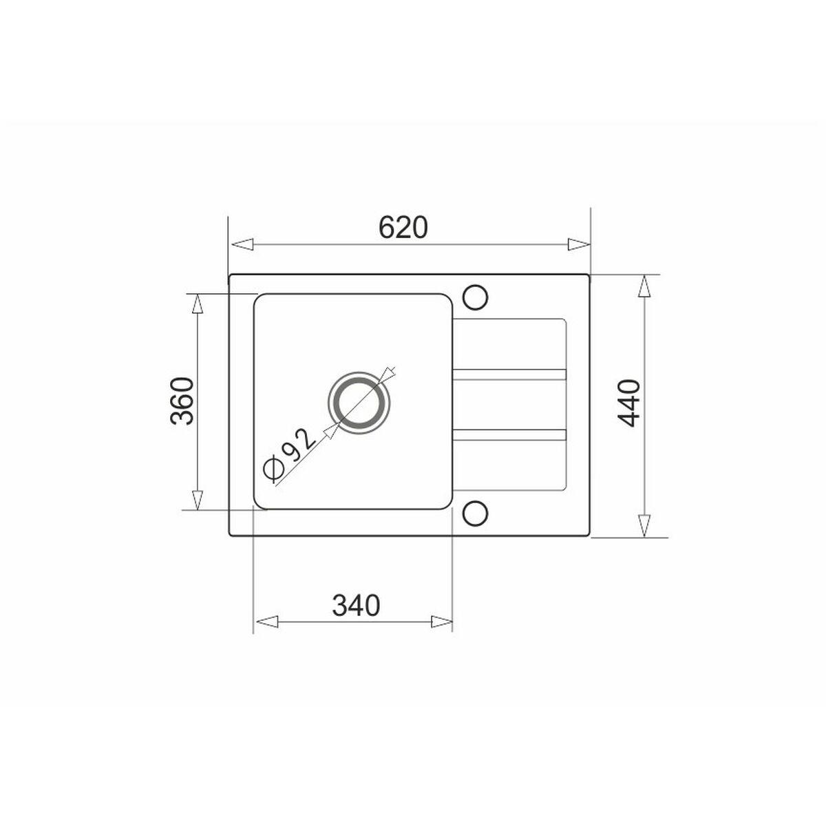 Fregadero de Un Seno Maidsinks Promo Beige