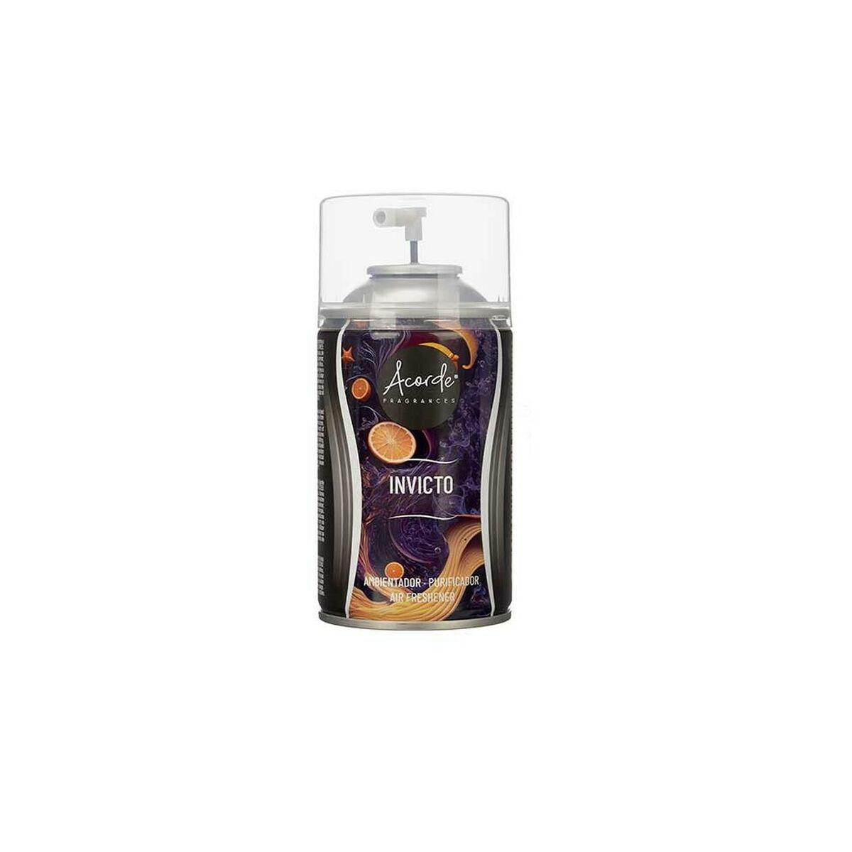 Recambio de Ambientador Acorde Invicto 250 ml Spray (6 Unidades)