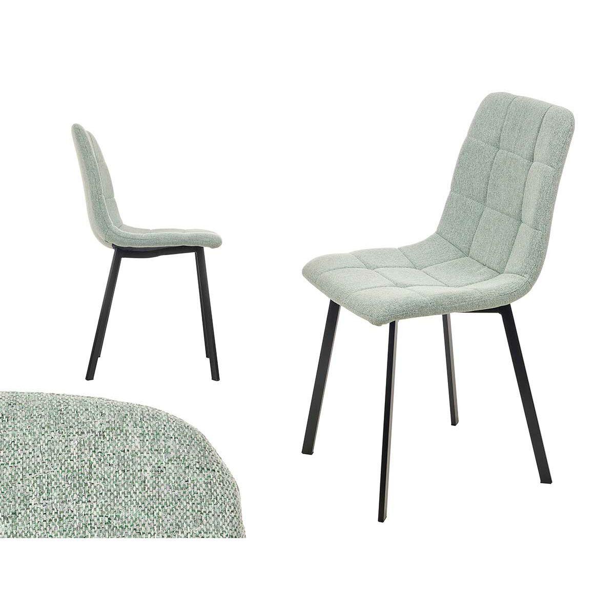 Silla Verde Tela 45 x 89 x 53 cm Elegante (4 Unidades)