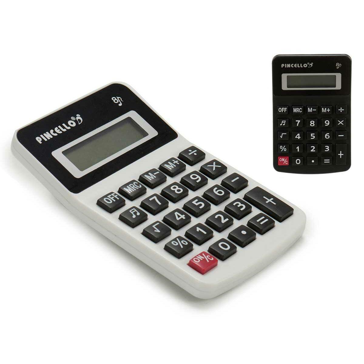 Calculadora Pincello CN-185A Negro Plástico Solar Pequeño