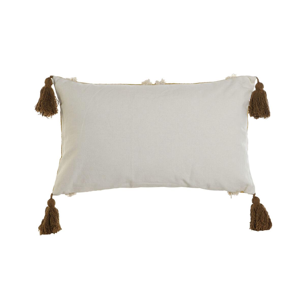 Cojín Home ESPRIT Marrón Beige Mostaza 50 x 15 x 30 cm