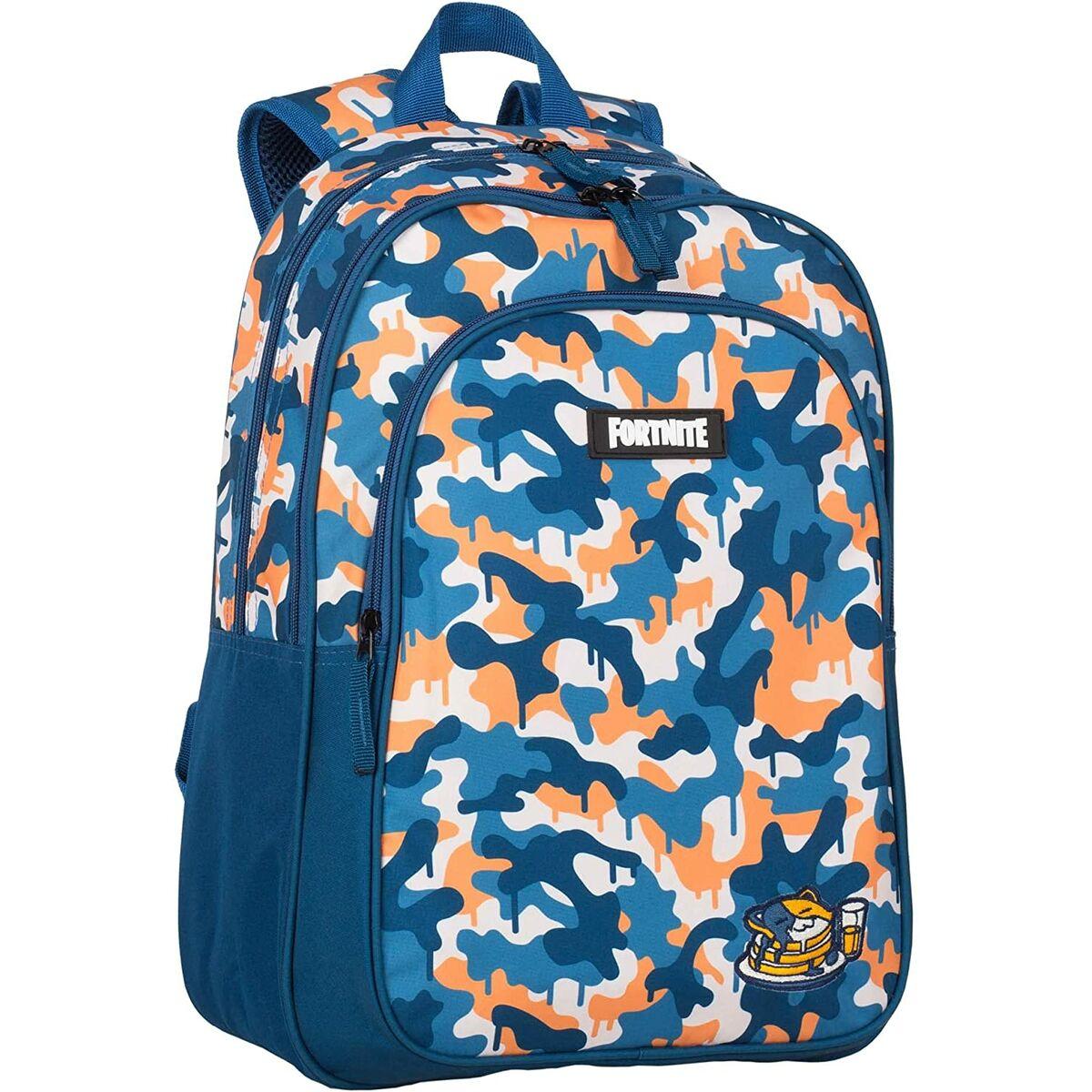 Mochila Escolar con Ruedas Fortnite Azul 42 x 32 x 20 cm Camuflaje