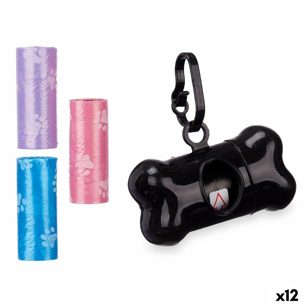 Dispensador de Bolsas para Mascotas Mascow 198 Plástico Set (12 Unidades)