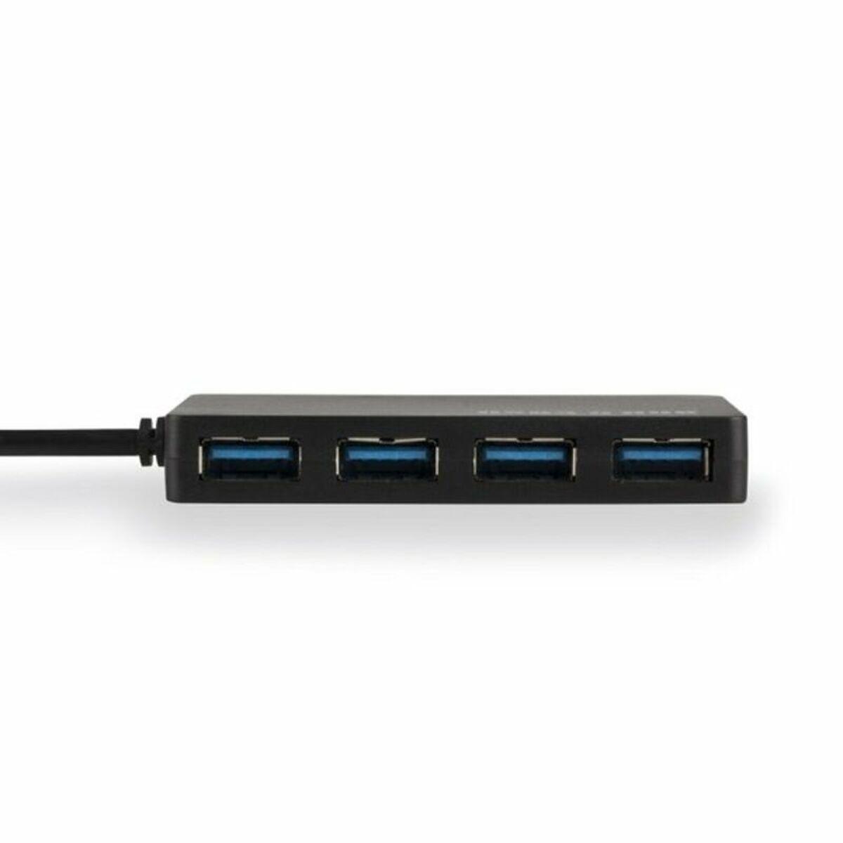 Hub USB NGS iHub 3.0 Negro 480 Mbps