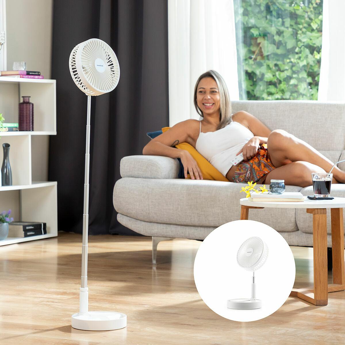 Ventilador Recargable Plegable 3 en 1 Fandle InnovaGoods Ø7,7 7200 mAh