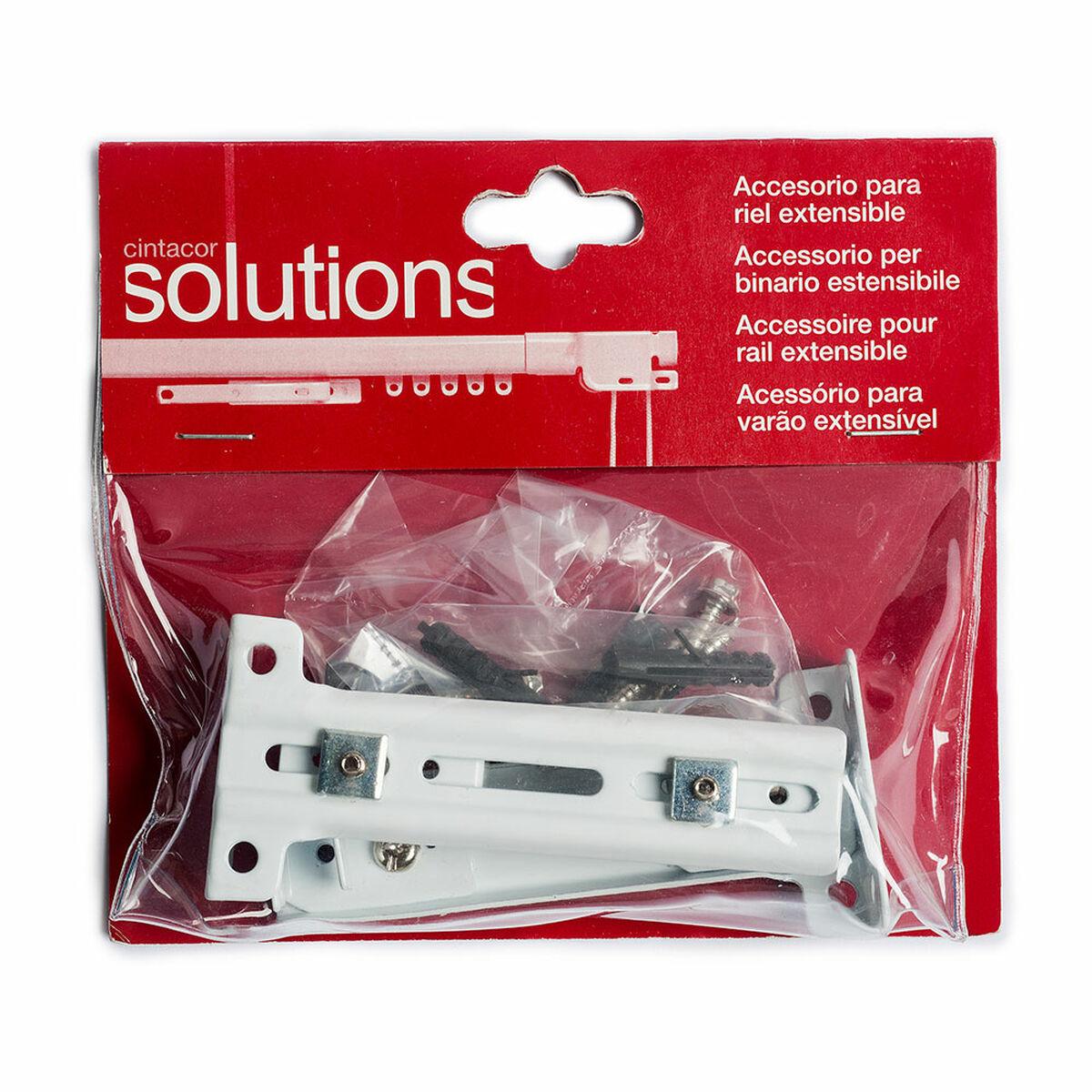 Soporte para riel de cortinas Stor Planet Cintacor Blanco