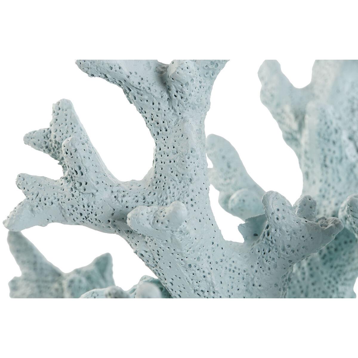 Figura Decorativa Home ESPRIT Azul Blanco Coral Mediterráneo 21,5 x 18 x 21,5 cm