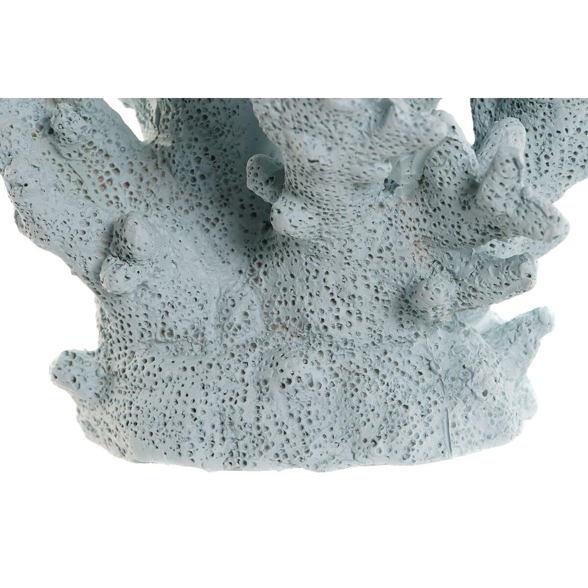 Figura Decorativa Home ESPRIT Azul Blanco Coral Mediterráneo 21,5 x 18 x 21,5 cm