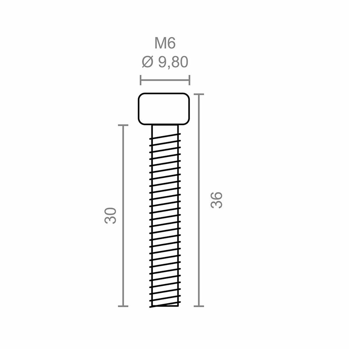 Kit de tornillos Micel TLD27 9,8 x 9,8 x 30 mm Mecanismo para toldo enrollable