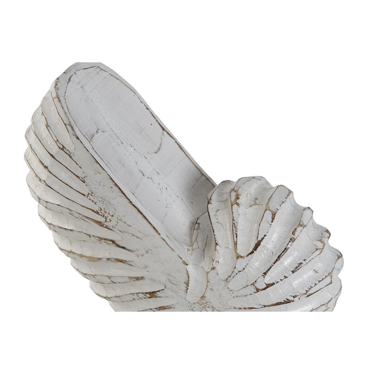 Figura Decorativa Home ESPRIT Blanco Mediterráneo Caracola 22 x 10 x 30 cm