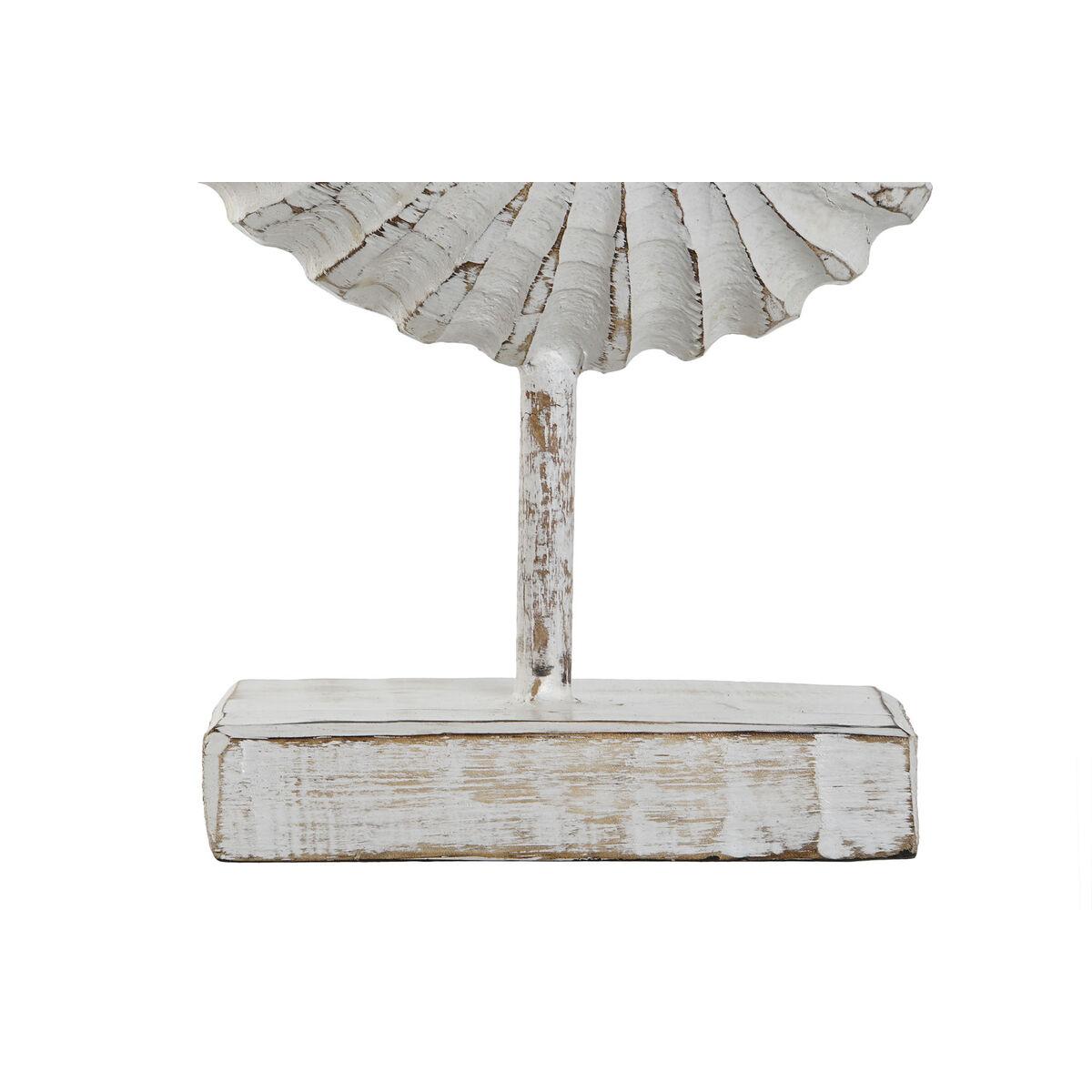 Figura Decorativa Home ESPRIT Blanco Mediterráneo Caracola 22 x 10 x 30 cm