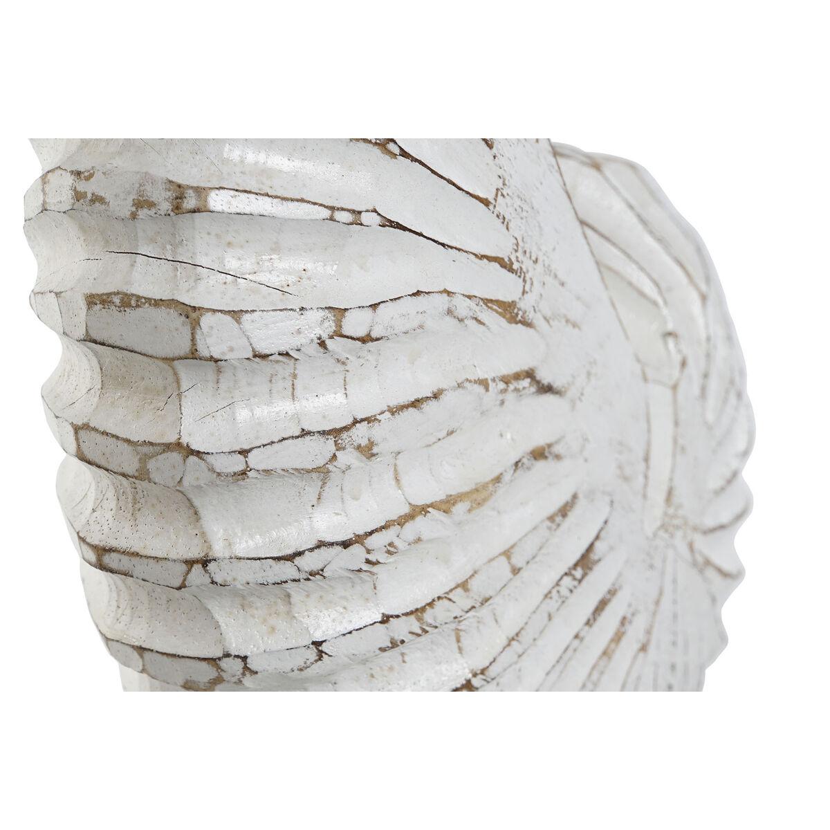 Figura Decorativa Home ESPRIT Blanco Mediterráneo Caracola 22 x 10 x 30 cm