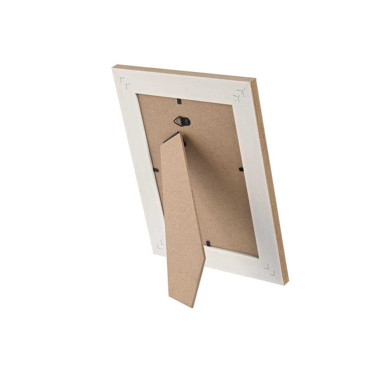 Marco de Fotos Home ESPRIT Multicolor Aluminio Cristal Madera MDF Scandi 16 x 2,8 x 21 cm (4 Unidades)