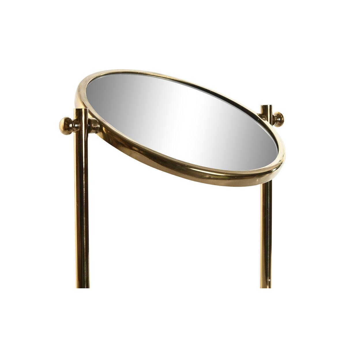 Espejo Home ESPRIT Blanco Dorado Metal Mármol 30 x 10 x 30 cm