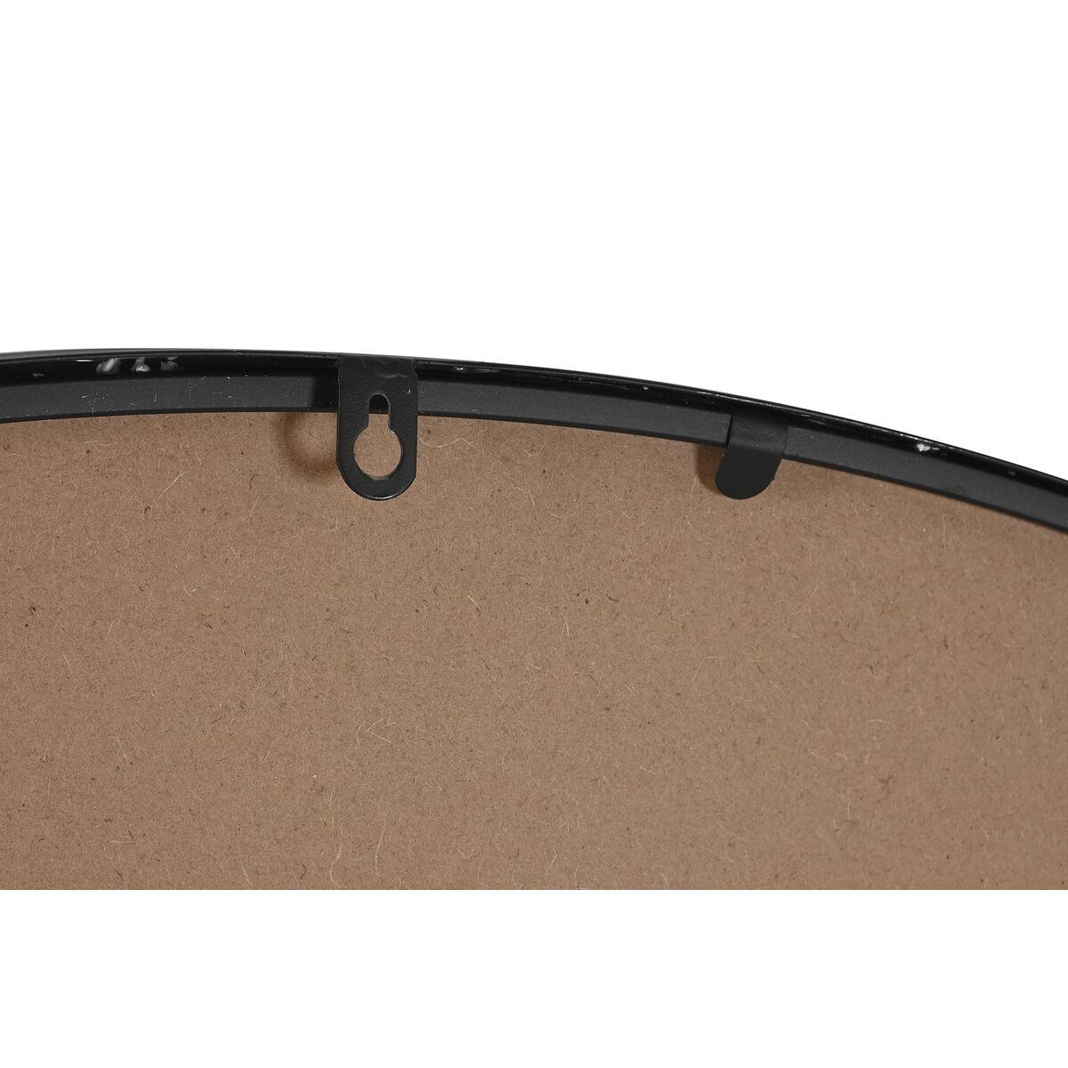 Espejo de pared Home ESPRIT Negro Metal Espejo Moderno 120 x 2 x 120 cm