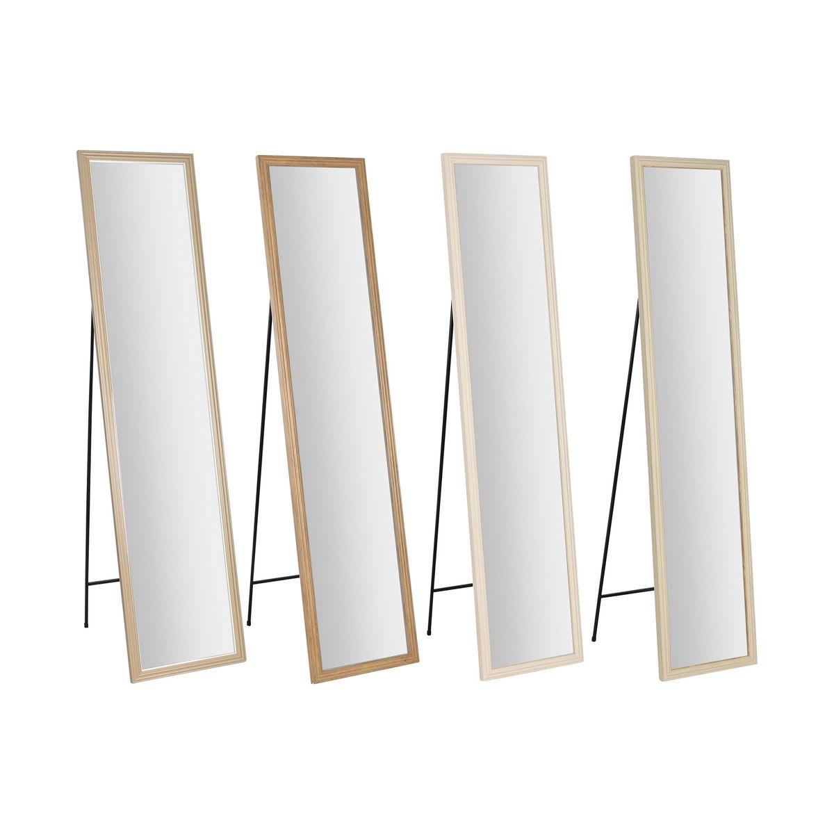Espejo Vestidor Home ESPRIT Blanco Marrón Beige Gris 35,5 x 40 x 155 cm (4 Unidades)