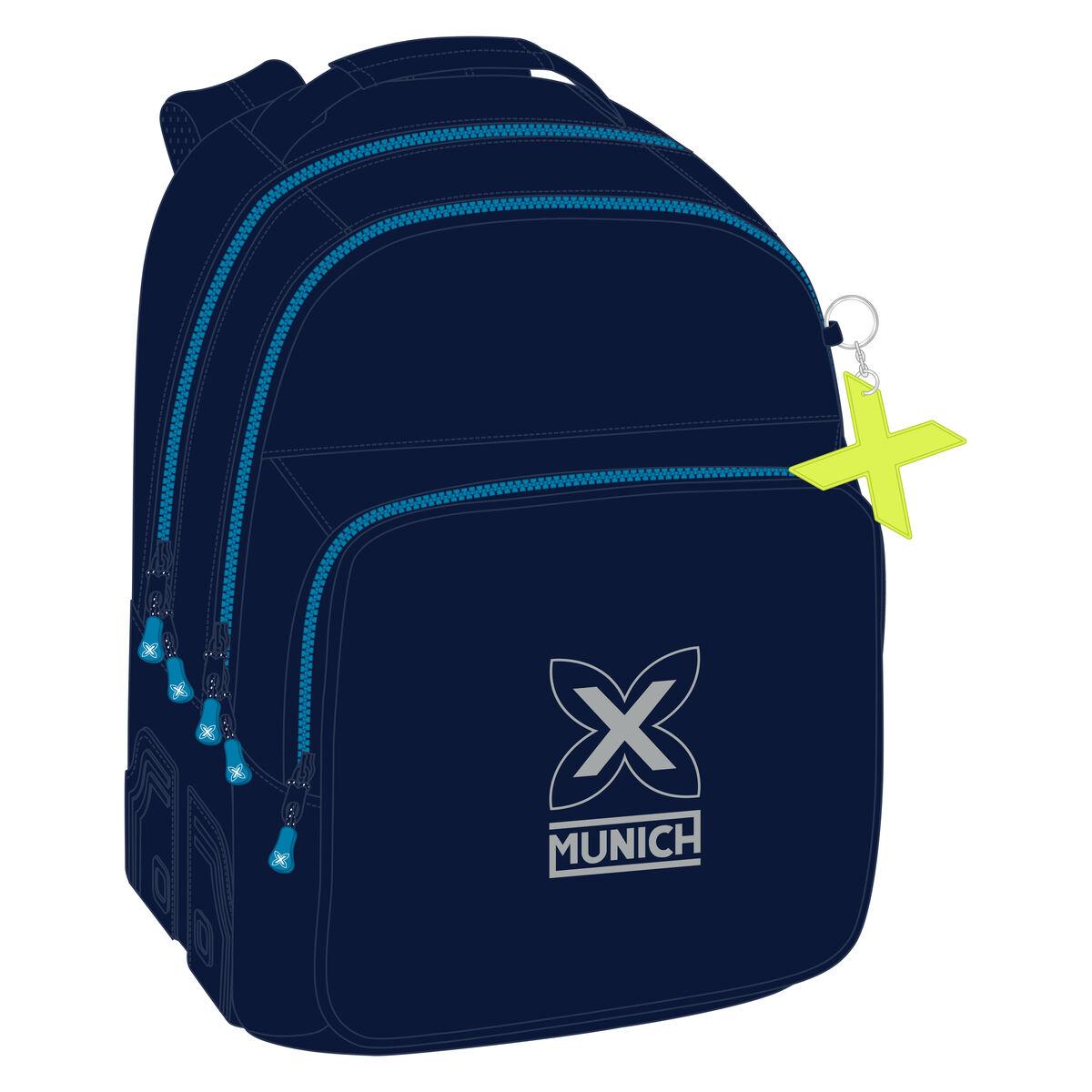 Mochila Escolar Munich Azul 32 x 15 x 42 cm